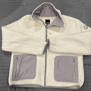 Vuori Sherpa Cream Full Zip Jacket